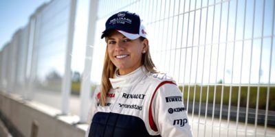 Susie Wolff at track