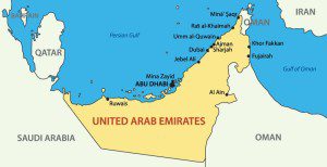 United Arab Emirates map