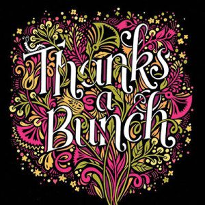 Thanks a bunch illustration by Kate Forrester