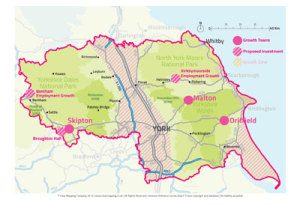 Clear Mapping Company Yorkshire Area Rural Economy map
