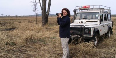 Dr. Nathalie Pettorelli in the Serengeti