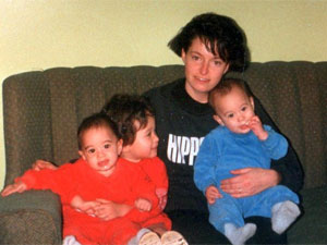 Dr Sue Black and her children