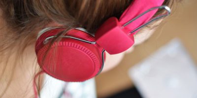 Woman-in-headphones