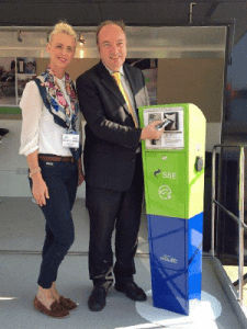 Bianca Orrey with Norman Baker