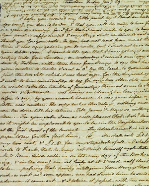 Jane Austen's letter