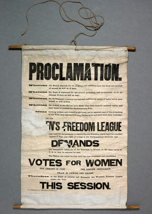 Parliamentary Archives - suffragette banner