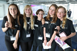 Girls-participating-in-the-IET-Faraday-challenge