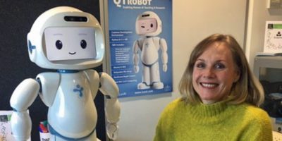 Nicci Rossouw and robot