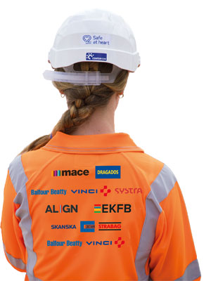 HS2 woman in PPE