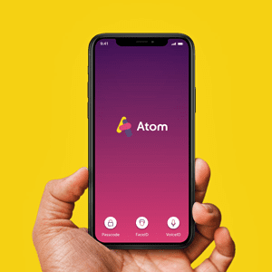 Atom Bank phone app