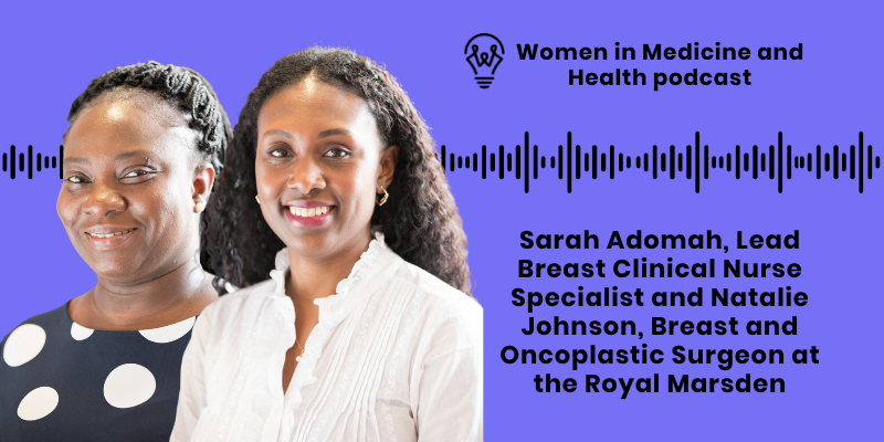 Sarah Adomah and Natalie Johnson podcast cover page for website