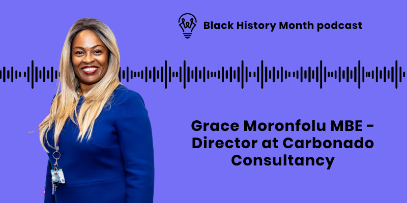 Grace Moronfolu MBE podcast cover page for website
