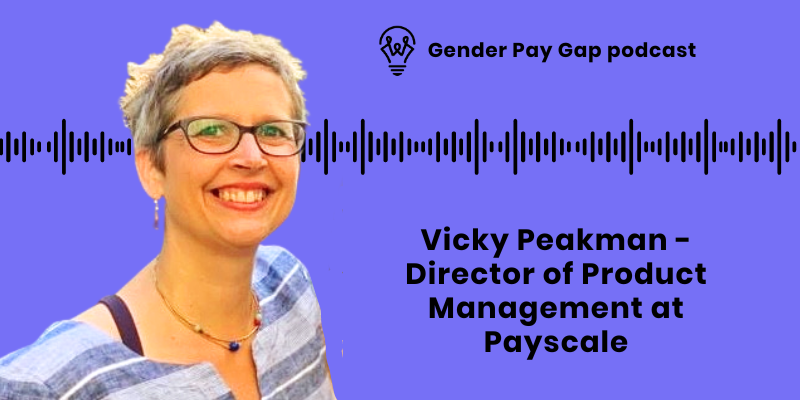 Vicky Peakman - Gender Pay Gap podcast cover page for website